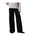 Calvin Klein High-waisted Wide-leg Jeans In Black