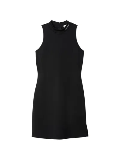 Calvin Klein High-neck Sleeveless Dress In Black