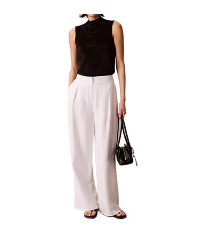 Calvin Klein High-necked Sleeveless Vest In Brown