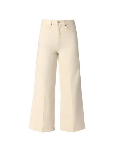 Calvin Klein High-rise Wide-leg Jeans In Neutral