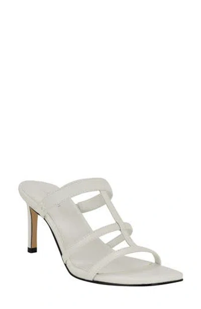 Calvin Klein Hiledy Caged Sandal In White