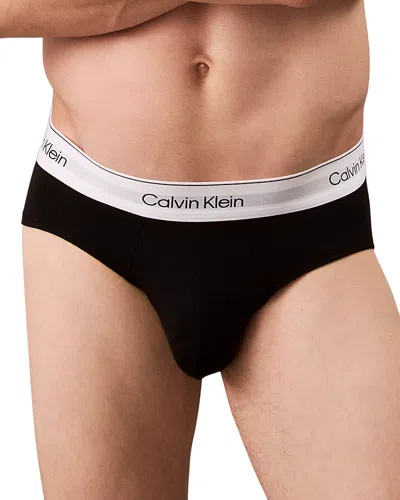 Calvin Klein Hip Briefs, Pack Of 3 In Black