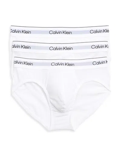 Calvin Klein Hip Briefs, Pack Of 3 In White
