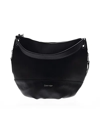Pre-owned Calvin Klein Hobo Bag In Black