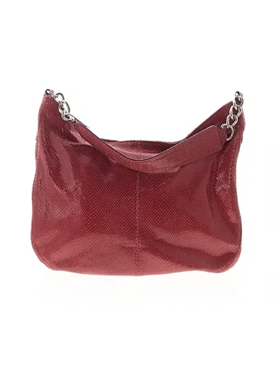 Pre-owned Calvin Klein Hobo Bag In Burgundy