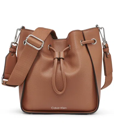 Calvin Klein Holt Crossbody In Caramel