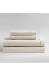 Calvin Klein Home 200 Thread Count Percale King Sheet Set In Medium Beige
