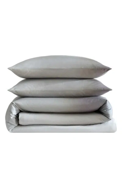 Calvin Klein Home Atmosphere Ombré Duvet Set In Medium Grey