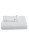 Calvin Klein Home Cotton Honeycomb Weave Blanket In White