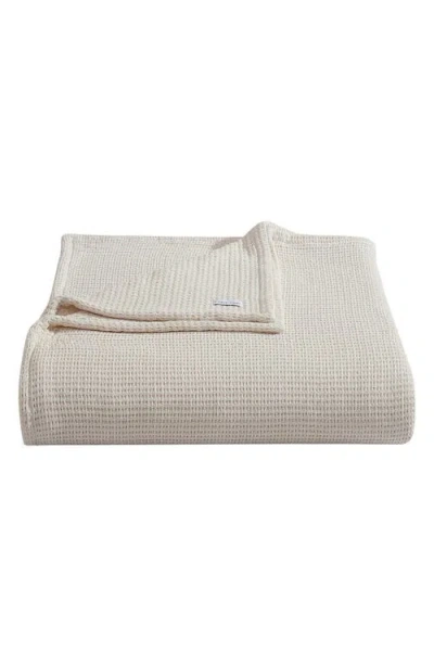 Calvin Klein Home Honeycomb Cotton Blanket In Open Light Beige