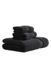 Calvin Klein Home Iconic 3-piece Towel Set In Black