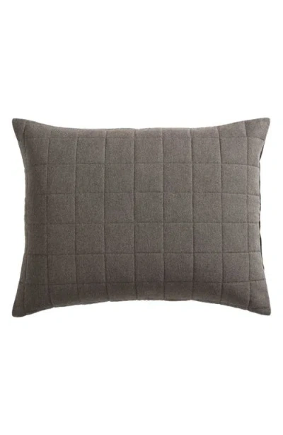 Calvin Klein Home Mélange Flannel Set Of 2 Pillow Shams In Brown