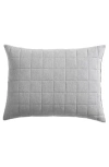 Calvin Klein Home Mélange Flannel Set Of 2 Pillow Shams In Grey