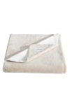 Calvin Klein Home Modern Reversible Throw Blanket In Light Beige