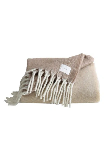 Calvin Klein Home Ombré Throw Blanket In Brown