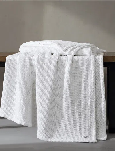 Calvin Klein Honeycomb Cotton Blanket