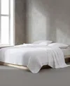 Calvin Klein Honeycomb Cotton Woven Blanket, King In White