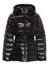 Calvin Klein Hooded Belted Jacket In Black