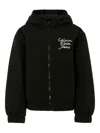 Calvin Klein Hooded Logo Jacket In Black