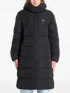 Calvin Klein Hooded Puffer Coat In Black