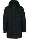 Calvin Klein Hooded Puffer Jacket In Black