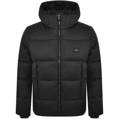 Calvin Klein Hooded Puffer Jacket Black