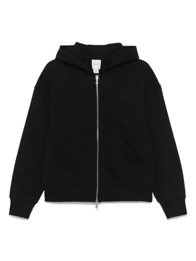 Calvin Klein Hooded Zip Sweatshirt In Black