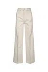 Calvin Klein Wide Linen Trousers Pockets