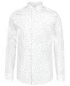 Calvin Klein Kids' Speckled Long Sleeve Button-up Shirt In Multi