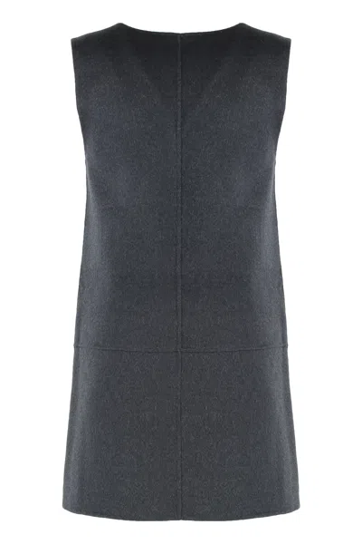 Calvin Klein I Live In A Double-faced Wool Coat. In Gray