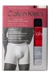 Calvin Klein Icon 3-pack Stretch Cotton Boxer Briefs In Multi