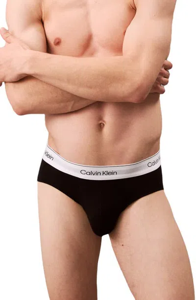 Calvin Klein Icon 3-pack Stretch Cotton Boxers In Black
