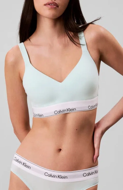 Calvin Klein Icon Cotton Blend Bralette In Multi
