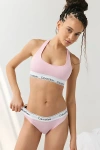 Calvin Klein Icon Cotton Modal Bikini Undie In Buff Pink, Women's At Urban Outfitters
