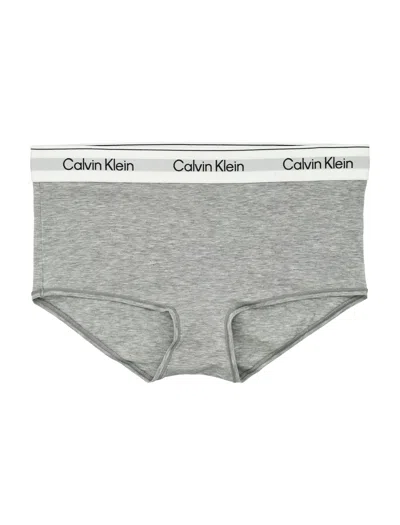 Calvin Klein Icon Cotton Modal Culotte In Gray