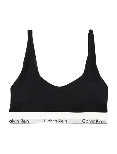 Calvin Klein Icon Cotton Modal Infinity Bond Bralette In Black
