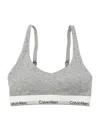 Calvin Klein Icon Cotton Modal Infinity Bond Bralette In Gray