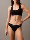 Calvin Klein Bralette Comfortable Elasticated Underband In Black