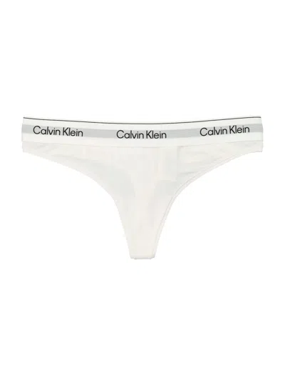 Calvin Klein Icon Cotton Modal Thong In White