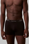 Calvin Klein Icon Holiday Stretch Cotton Boxer Briefs In Black