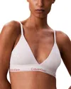 Calvin Klein Icon Logo Brand Bra In White