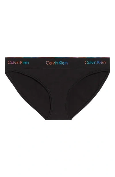 Calvin Klein Icon Pride Cotton Blend Bikini Bottoms