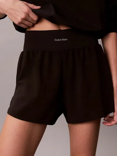 Calvin Klein Icon Sport 2 In 1 Shorts In Black