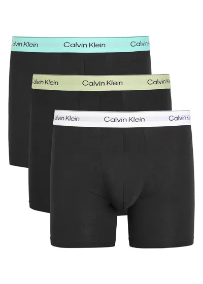 Calvin Klein Icon Stretch-cotton Boxer Briefs In Black