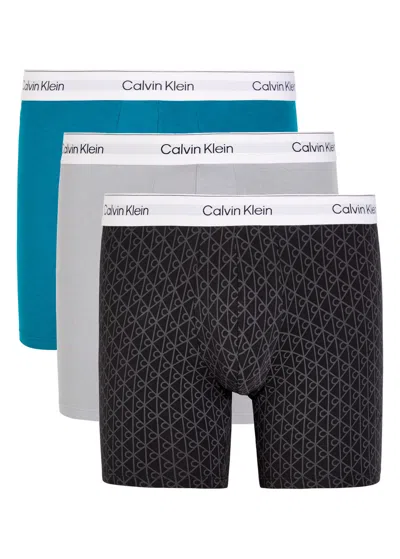 Calvin Klein Icon Stretch-cotton Boxer Briefs In Black