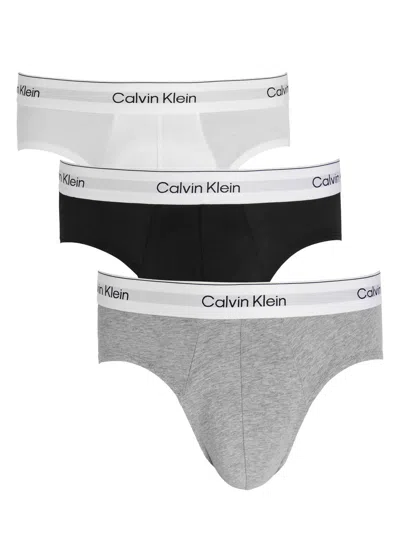 Calvin Klein Icon Stretch-cotton Briefs In Burgundy