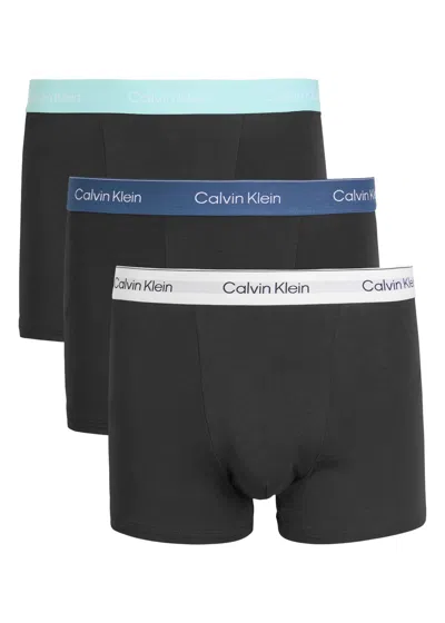 Calvin Klein Icon Stretch Cotton Trunks In Black