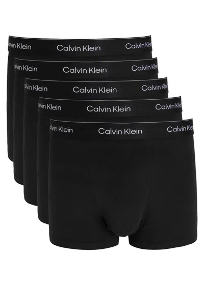 Calvin Klein Icon Stretch-cotton Trunks In Black