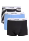 Calvin Klein Icon Stretch-cotton Trunks In Blue