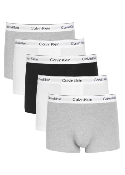 Calvin Klein Icon Stretch-cotton Trunks In White